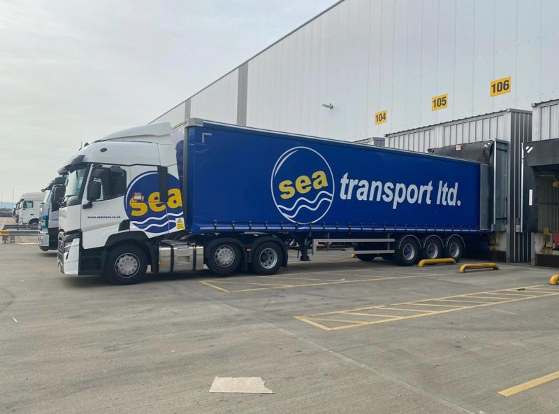 SEA Transport trailer positioned at a distribution bay