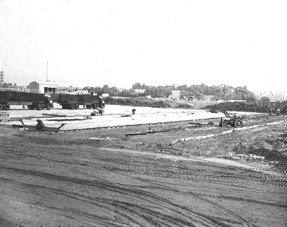 Historic site works at the 82 shed in 1966