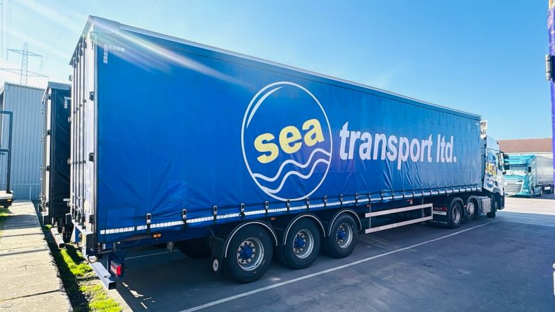 SEA Transport curtainside trailer side view